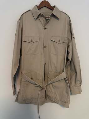 Vintage Banana Republic Safari & Travel Clothing Co. Belted Cotton Safari Jacket